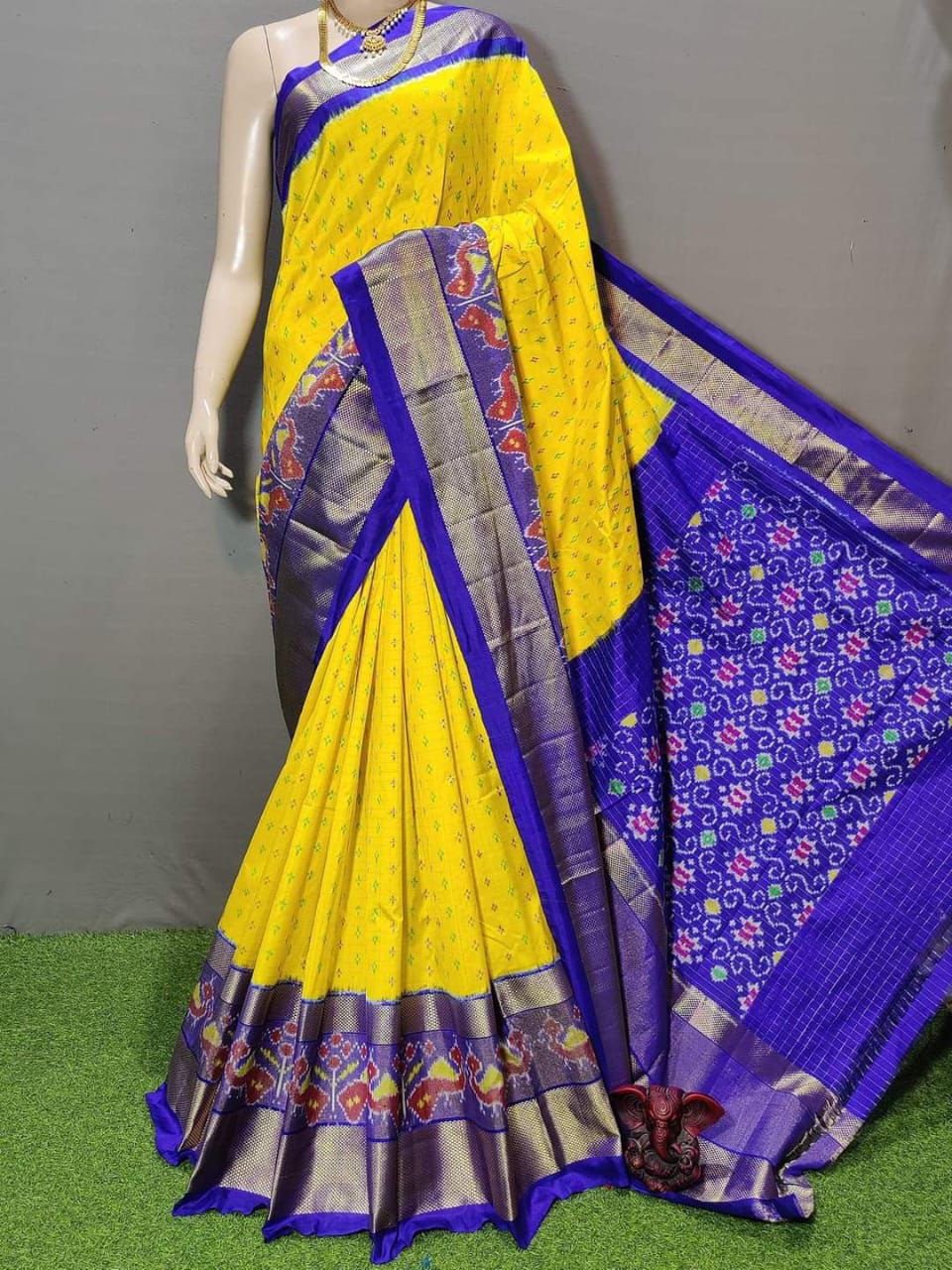Pochampalli designer printed and dolla silk fabric sarees