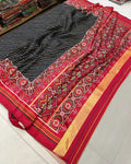 Sawan Special Bandhani Designer Printed Patola Silk Saree
