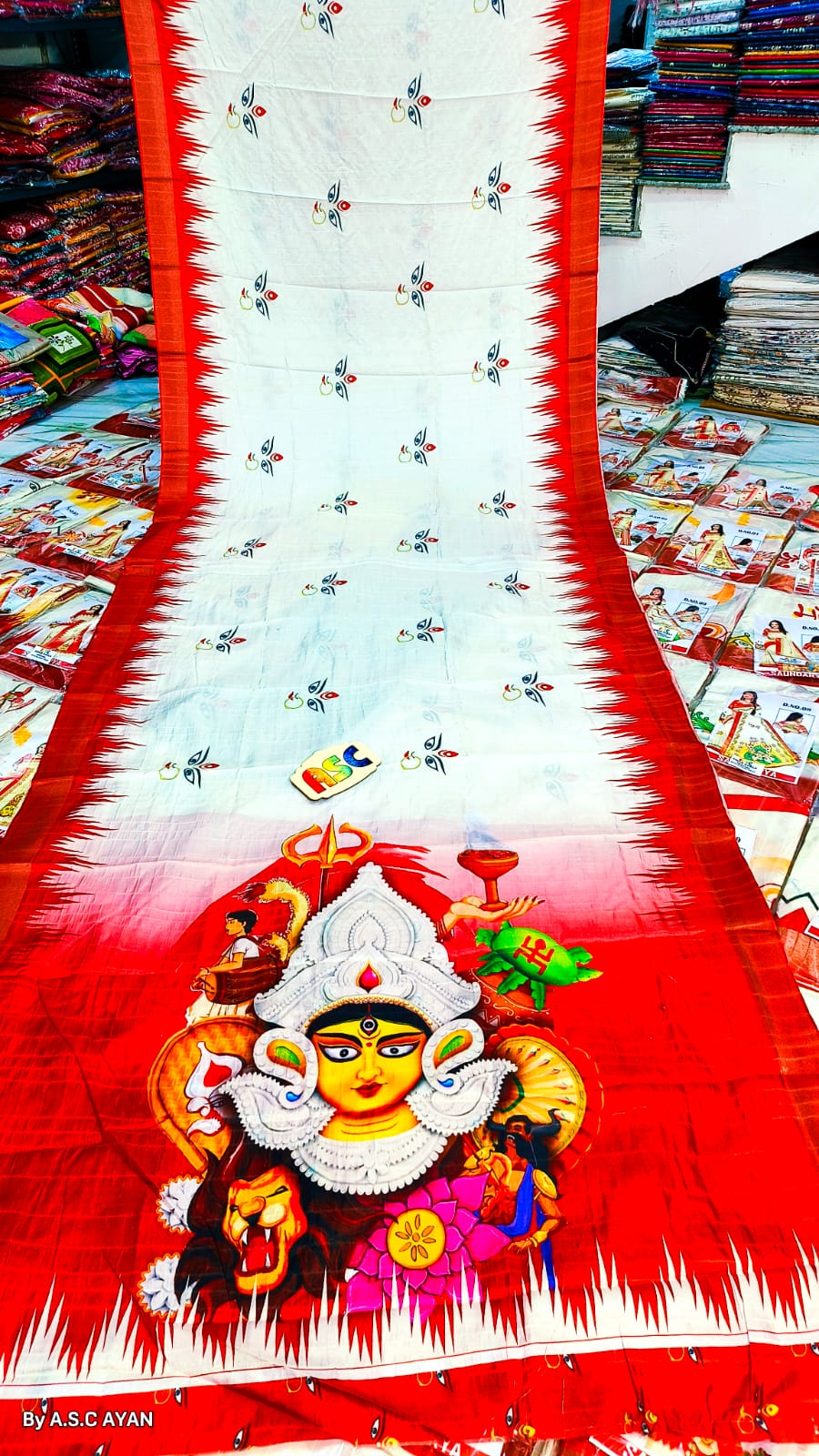 Navratri Special Double Weaved Printed Saree