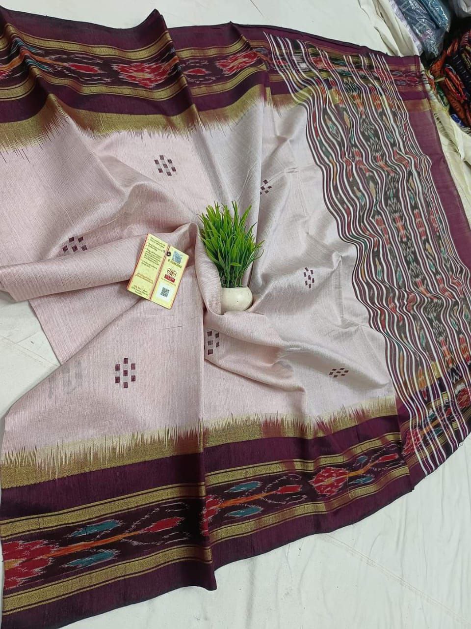 Super Cotton Silk Blend Fabric Saree